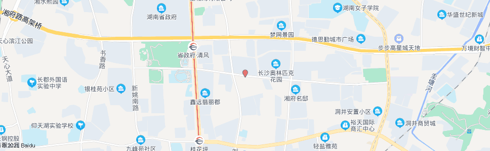 长沙杉木冲路刘家冲路口_公交站地图_长沙公交_妙搜公交查询2025