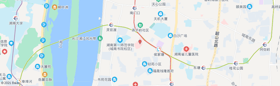 长沙长沙市三医院_公交站地图_长沙公交_妙搜公交查询2025