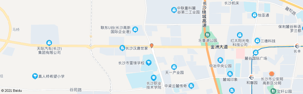 长沙雷高路金洲大道口_公交站地图_长沙公交_妙搜公交查询2025