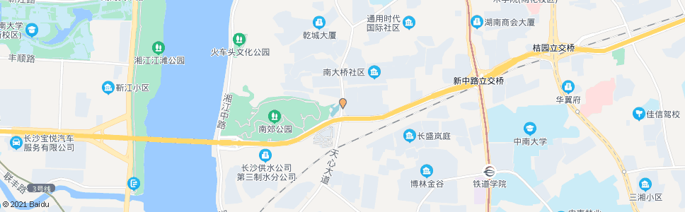 长沙湘江路猴子石路口_公交站地图_长沙公交_妙搜公交查询2025