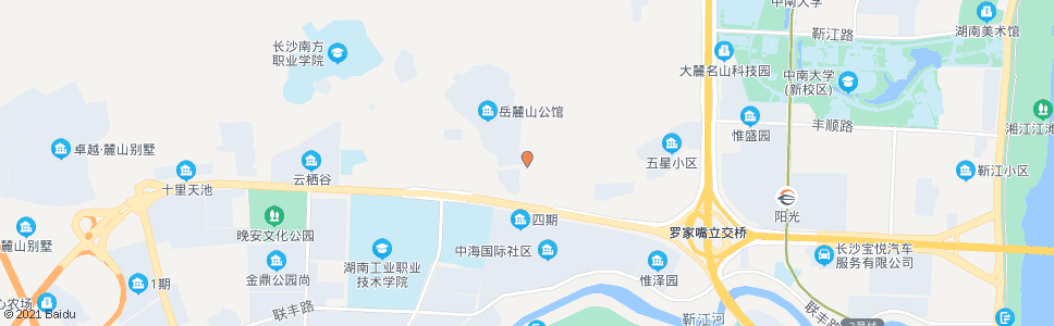 长沙岳麓建设集团(金牛小区)_公交站地图_长沙公交_妙搜公交查询2025