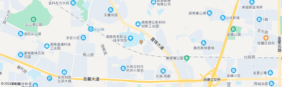 长沙尖山路永青路口_公交站地图_长沙公交_妙搜公交查询2025