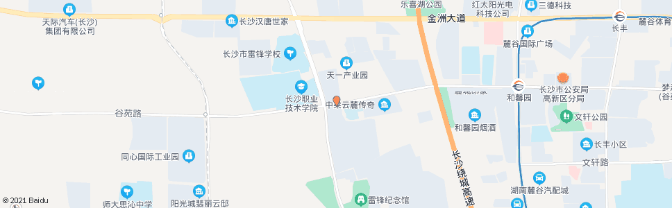 长沙雷高路谷苑路口_公交站地图_长沙公交_妙搜公交查询2025