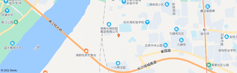 长沙雅雀岭_公交站地图_长沙公交_妙搜公交查询2025