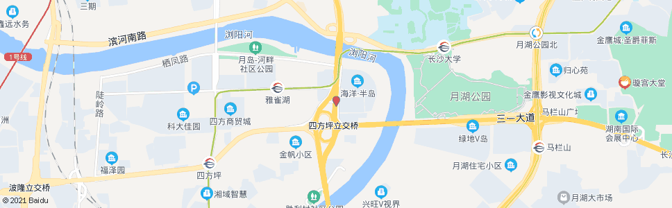 长沙胜利村_公交站地图_长沙公交_妙搜公交查询2025