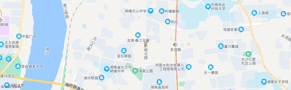 长沙新姚路友谊路口_公交站地图_长沙公交_妙搜公交查询2025