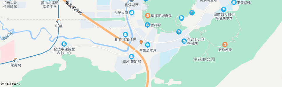 长沙梅溪湖路泉水路口_公交站地图_长沙公交_妙搜公交查询2025