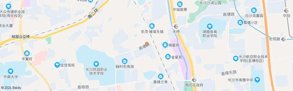 长沙曲塘路树木岭路口_公交站地图_长沙公交_妙搜公交查询2025