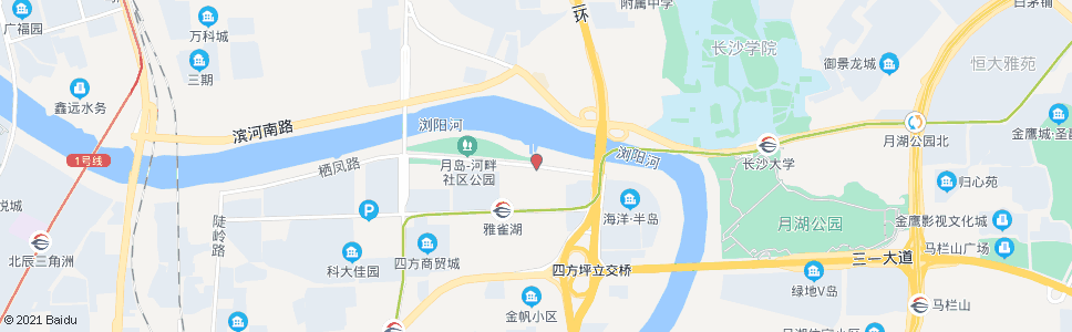 长沙栖凤路德雅路口_公交站地图_长沙公交_妙搜公交查询2025