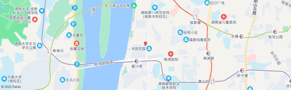 长沙书院路_公交站地图_长沙公交_妙搜公交查询2025