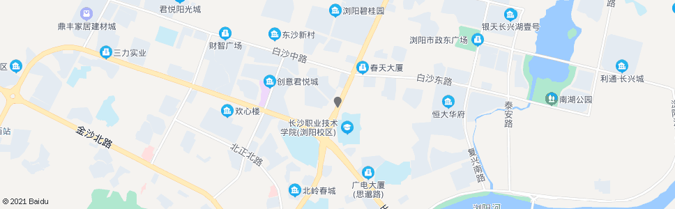 长沙教师新村_公交站地图_长沙公交_妙搜公交查询2025