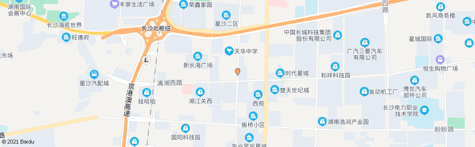 长沙漓湘路口_公交站地图_长沙公交_妙搜公交查询2025