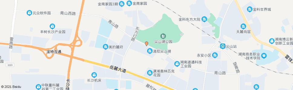 长沙青山路东方红路口_公交站地图_长沙公交_妙搜公交查询2025