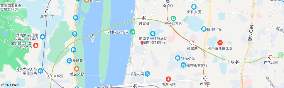 长沙冯蔡路湘江路口_公交站地图_长沙公交_妙搜公交查询2025