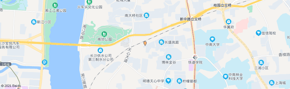 长沙竹塘西路书院路口_公交站地图_长沙公交_妙搜公交查询2025