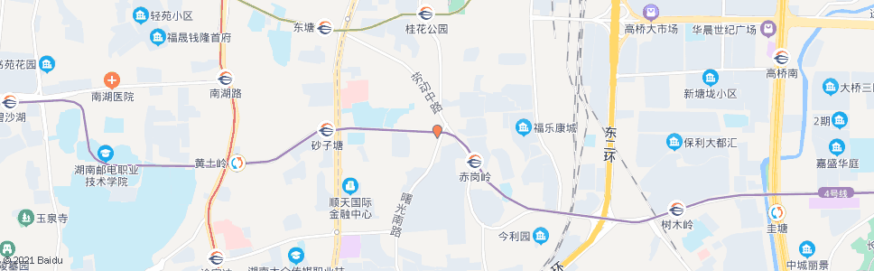 长沙赤岗冲(曙光路)_公交站地图_长沙公交_妙搜公交查询2025