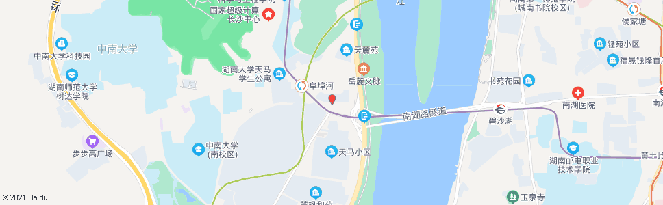 长沙锦绣潇湘(阜埠河路)_公交站地图_长沙公交_妙搜公交查询2025