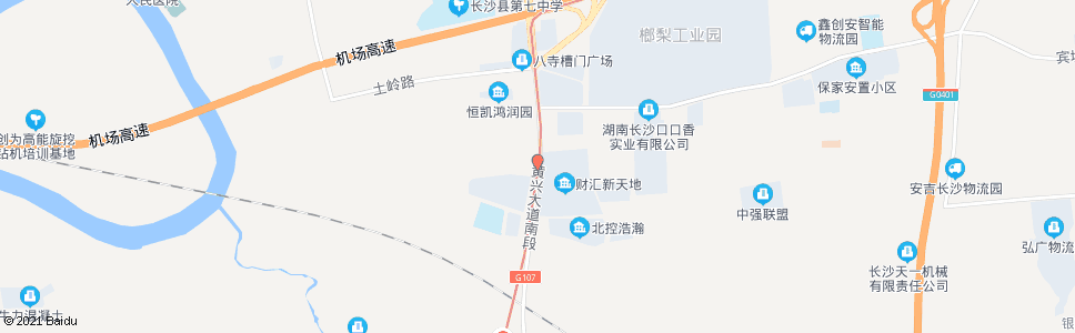 长沙福中路口_公交站地图_长沙公交_妙搜公交查询2025