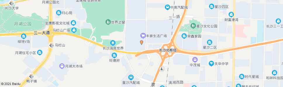 长沙天潮长安汽车_公交站地图_长沙公交_妙搜公交查询2025