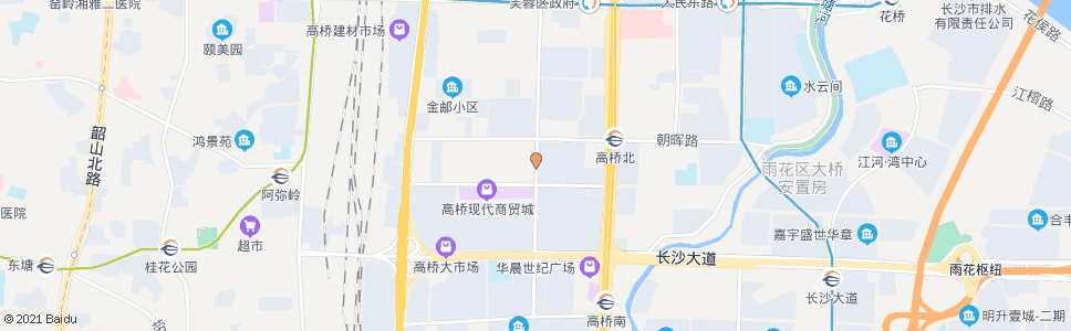 长沙马王堆路高桥大市场北_公交站地图_长沙公交_妙搜公交查询2025