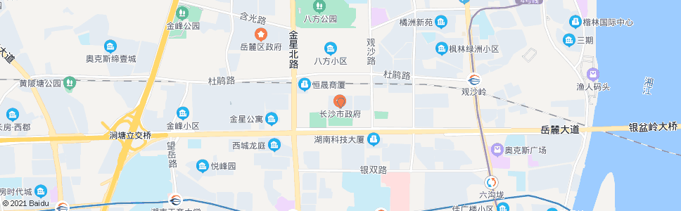 长沙市委_公交站地图_长沙公交_妙搜公交查询2025