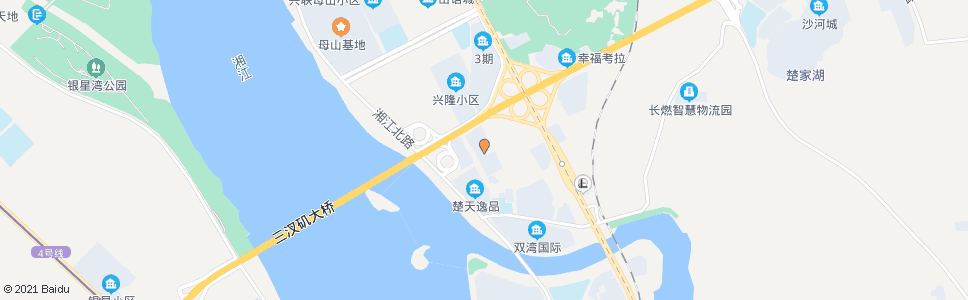 长沙新港镇政府(龙福小区)_公交站地图_长沙公交_妙搜公交查询2025