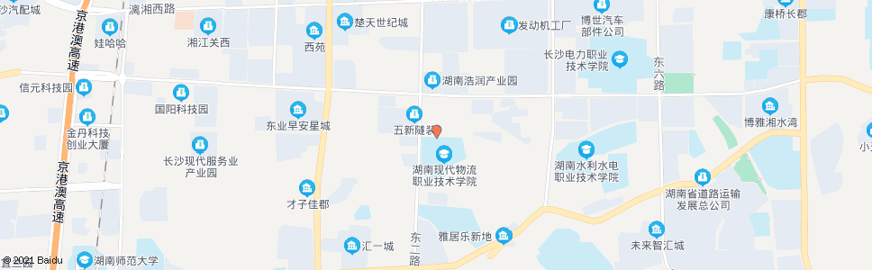 长沙物流学院_公交站地图_长沙公交_妙搜公交查询2025