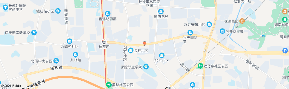 长沙时代阳光大道石碑路口_公交站地图_长沙公交_妙搜公交查询2025