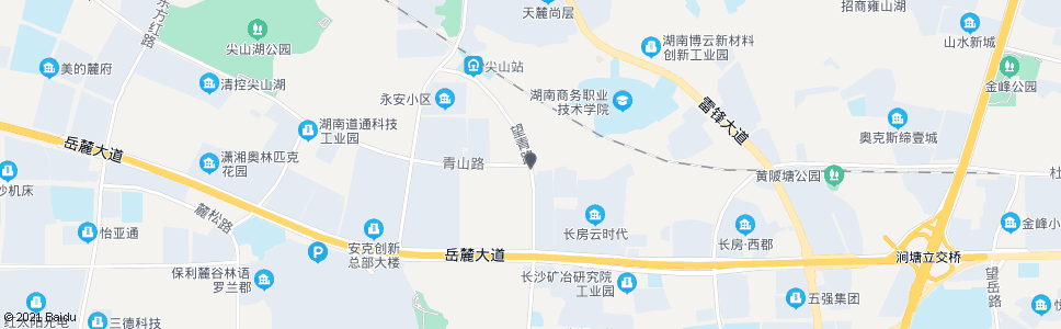 长沙望青路青山路口_公交站地图_长沙公交_妙搜公交查询2025