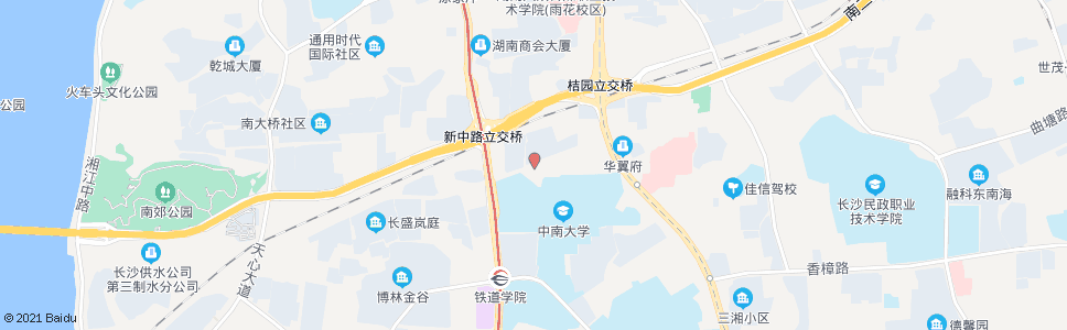 长沙竹塘西路_公交站地图_长沙公交_妙搜公交查询2025