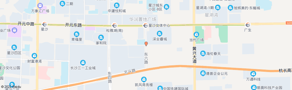 长沙东六路路口_公交站地图_长沙公交_妙搜公交查询2025