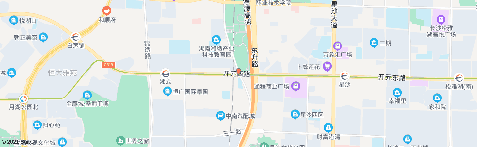 长沙西霞路口_公交站地图_长沙公交_妙搜公交查询2025