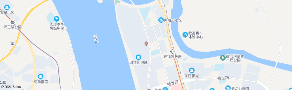 长沙湘江世纪城(金泰路西)_公交站地图_长沙公交_妙搜公交查询2025