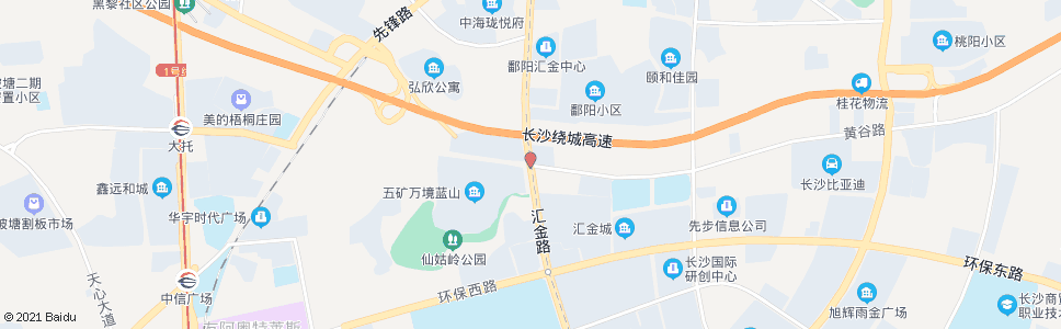 长沙花卉路黄谷路口_公交站地图_长沙公交_妙搜公交查询2025