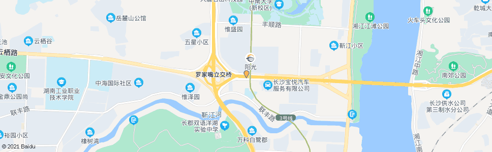 长沙后湖路口_公交站地图_长沙公交_妙搜公交查询2025