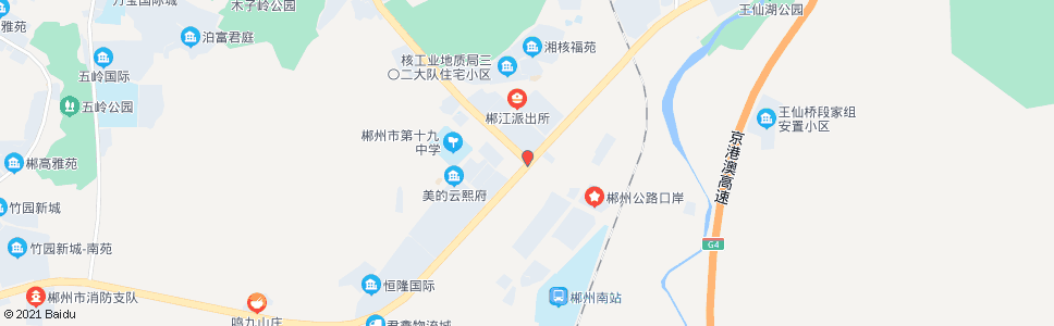 郴州国庆南路郴州大道路口_公交站地图_郴州公交_妙搜公交查询2024