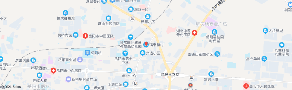 岳阳福泰新村_公交站地图_岳阳公交_妙搜公交查询2024