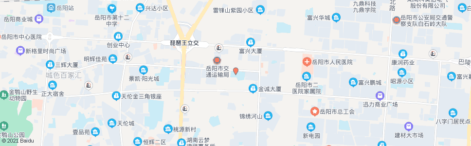 岳阳东升小学_公交站地图_岳阳公交_妙搜公交查询2024