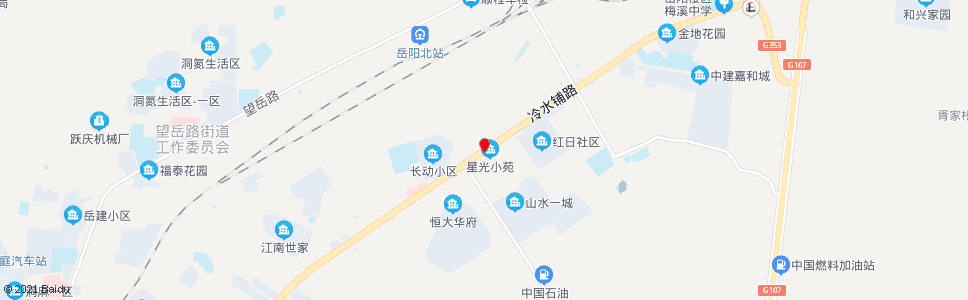 岳阳冷水铺工商所_公交站地图_岳阳公交_妙搜公交查询2024