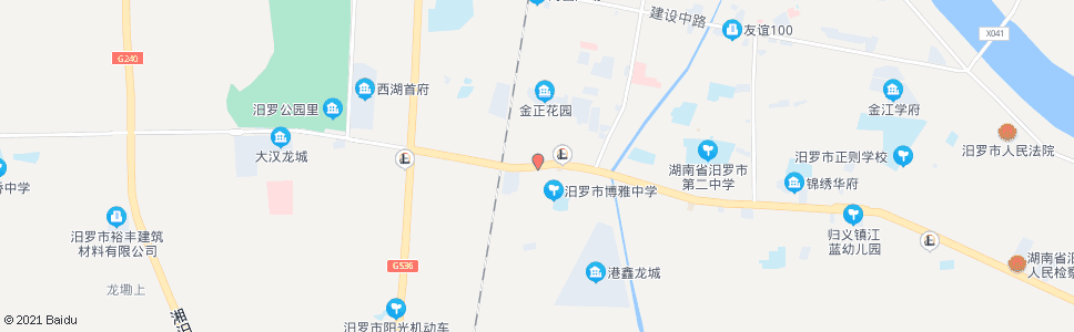 岳阳城西路口_公交站地图_岳阳公交_妙搜公交查询2024