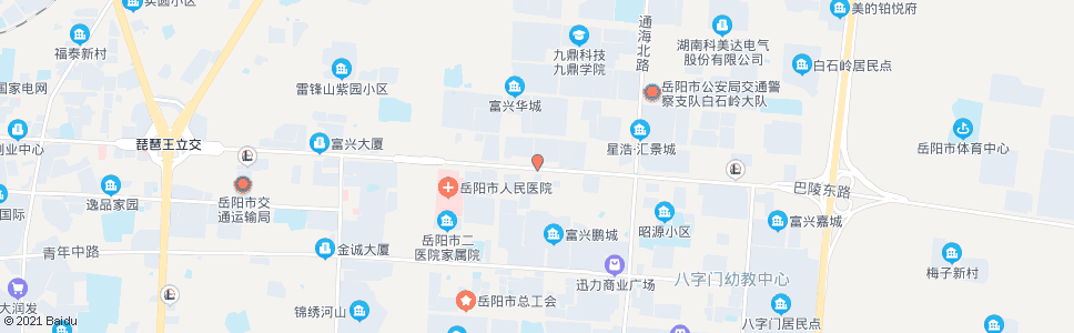 岳阳水果市场_公交站地图_岳阳公交_妙搜公交查询2024