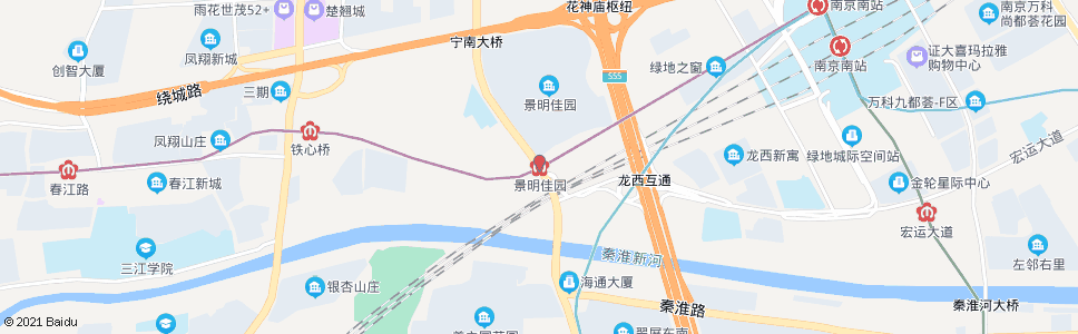 南京景明佳园(景家村)_公交站地图_南京公交_妙搜公交查询2025