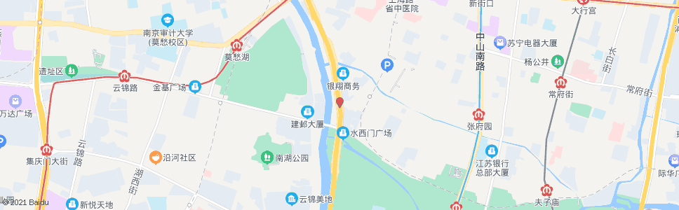 南京虎踞南路水西门_公交站地图_南京公交_妙搜公交查询2025