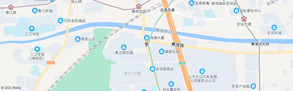 南京将军大道秦淮路_公交站地图_南京公交_妙搜公交查询2025