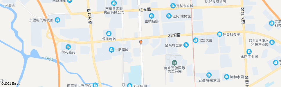 南京机场路口_公交站地图_南京公交_妙搜公交查询2025