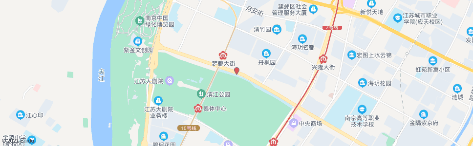 南京梦都大街乐山路_公交站地图_南京公交_妙搜公交查询2025