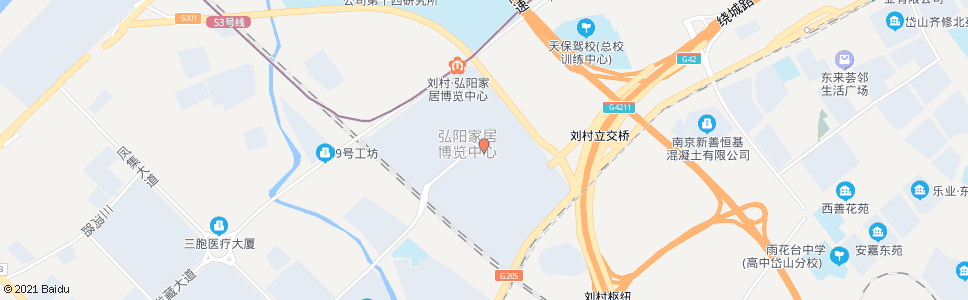 南京红太阳装饰城(弘阳大道)_公交站地图_南京公交_妙搜公交查询2025