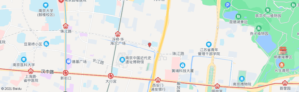 南京珠江路小营_公交站地图_南京公交_妙搜公交查询2025