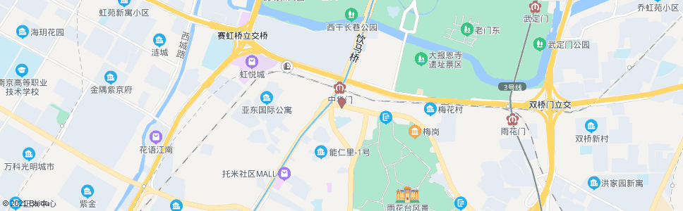 南京雨花西路北站_公交站地图_南京公交_妙搜公交查询2025