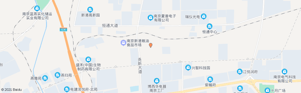 南京恒广路尧新大道_公交站地图_南京公交_妙搜公交查询2025